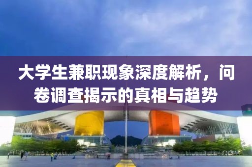 大学生兼职现象深度解析，问卷调查揭示的真相与趋势