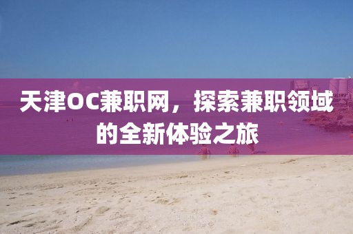 天津OC兼职网，探索兼职领域的全新体验之旅