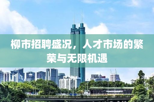 柳市招聘盛况，人才市场的繁荣与无限机遇