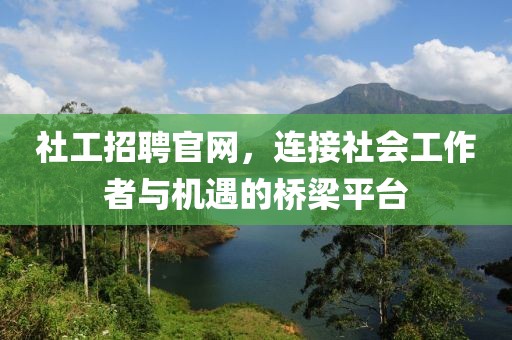 社工招聘官网，连接社会工作者与机遇的桥梁平台