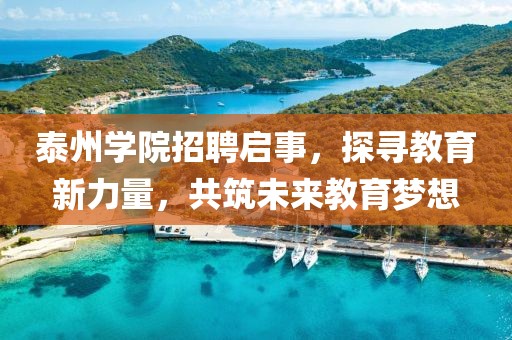 泰州学院招聘启事，探寻教育新力量，共筑未来教育梦想