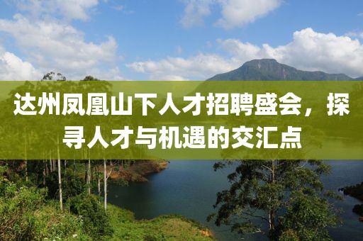 达州凤凰山下人才招聘盛会，探寻人才与机遇的交汇点