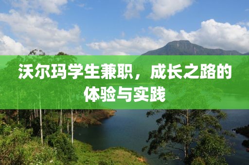 沃尔玛学生兼职，成长之路的体验与实践