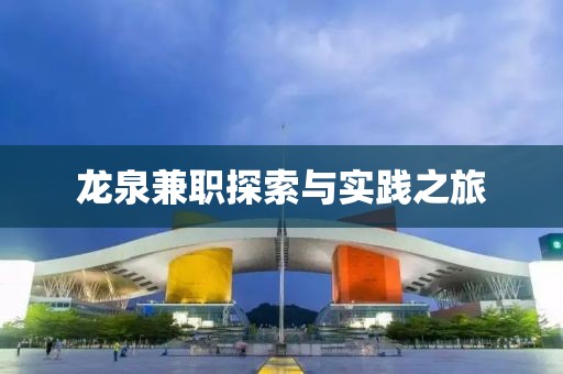 龙泉兼职探索与实践之旅